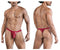 CandyMan 99823 Lace Thongs Color Wine